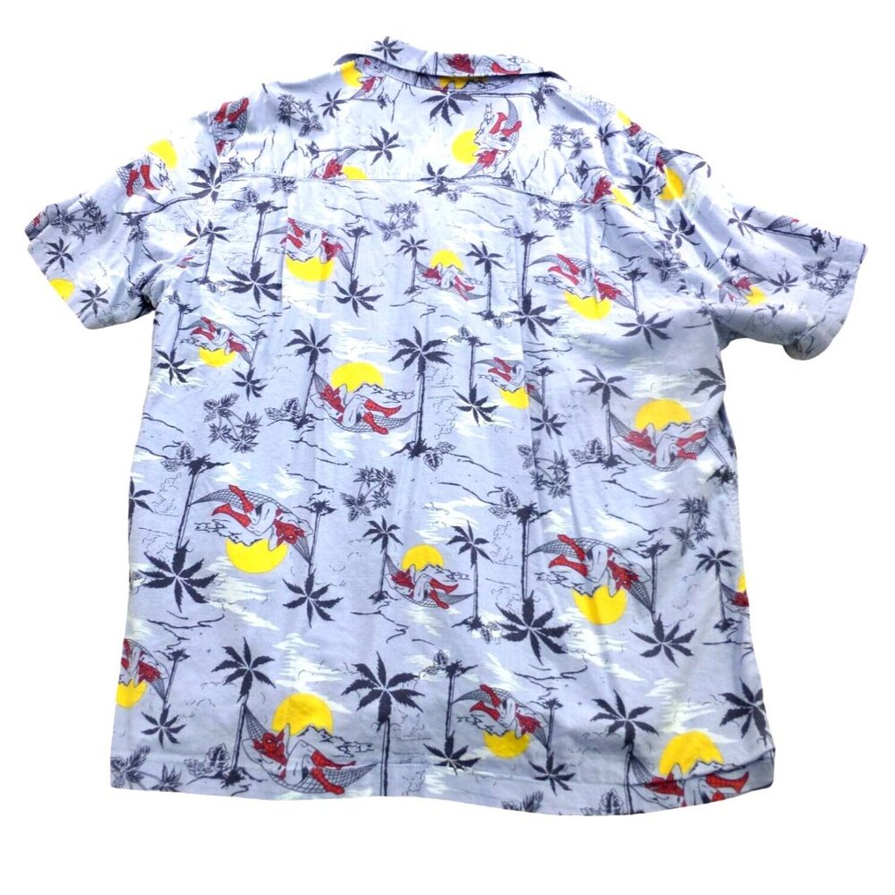 Marvel Mens XL Spider-Man Hawaiian Shirt Tropical Palm & Spider-Man Hammock Prin - Picture 2 of 12